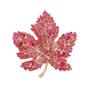 Fancy Design Fashion Fashion Maple Brooch Female Super Flash Rhinestone Leaf Pin Suit Coat Corsage Accessories
