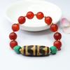Juan Yu Schwarzer Achat & Neunäugige Dzi-Perle Armband MN3063001