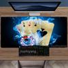 Flame Poker Cards Mouse Pad Large Computer Office Game Table Mat Xxl Rubber AntiSlip Stitched Edge Keyboard Mats Long Desk Pads