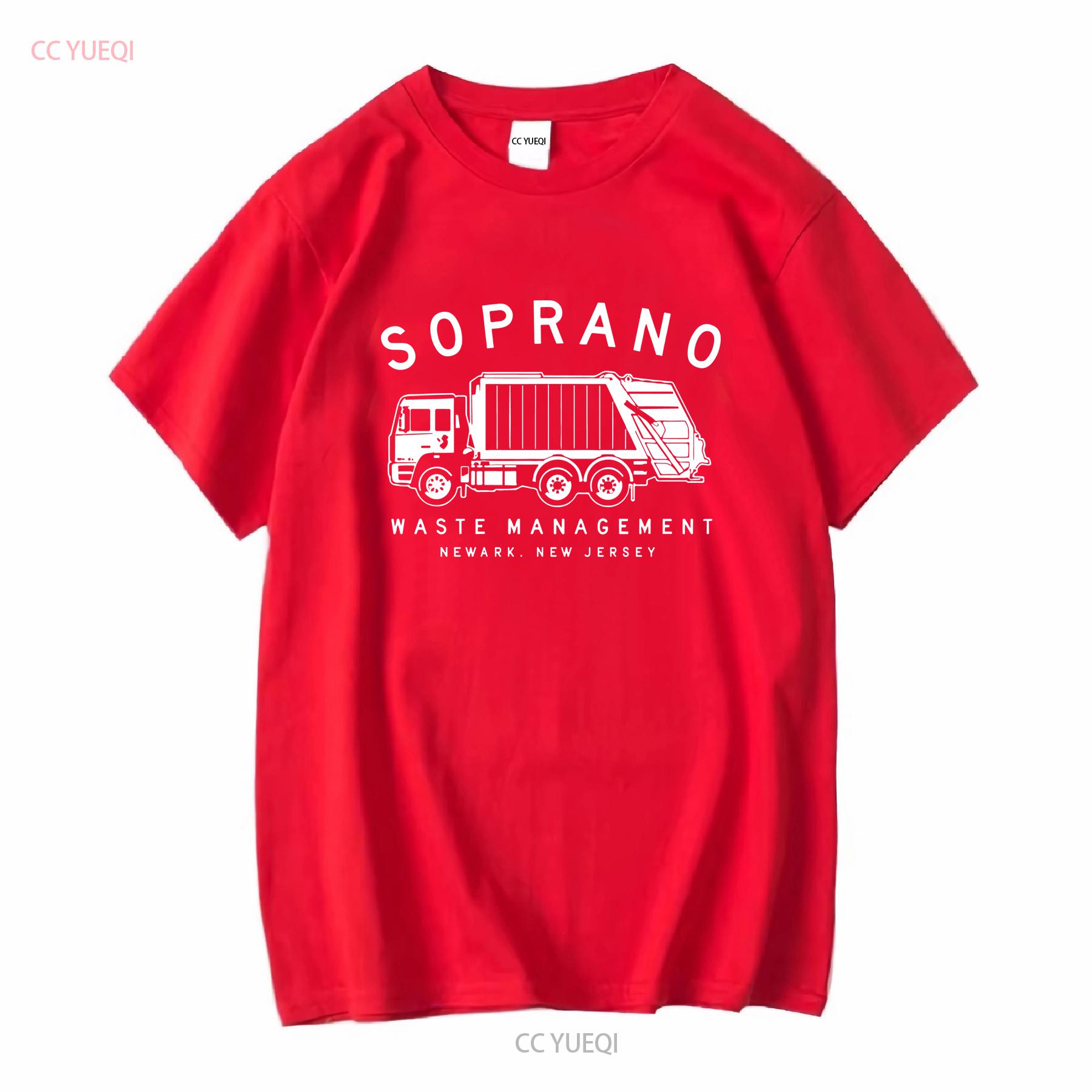 Tony Soprano Waste Management T shirt The Sopranos American TV Show Casts Black vintage Washed Stylish streetwear Comfortable S