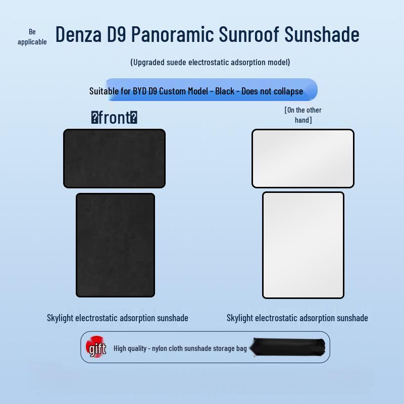 Denza D9 Model Sunroof Sunshade - Heat Insulation & Privacy Blocker