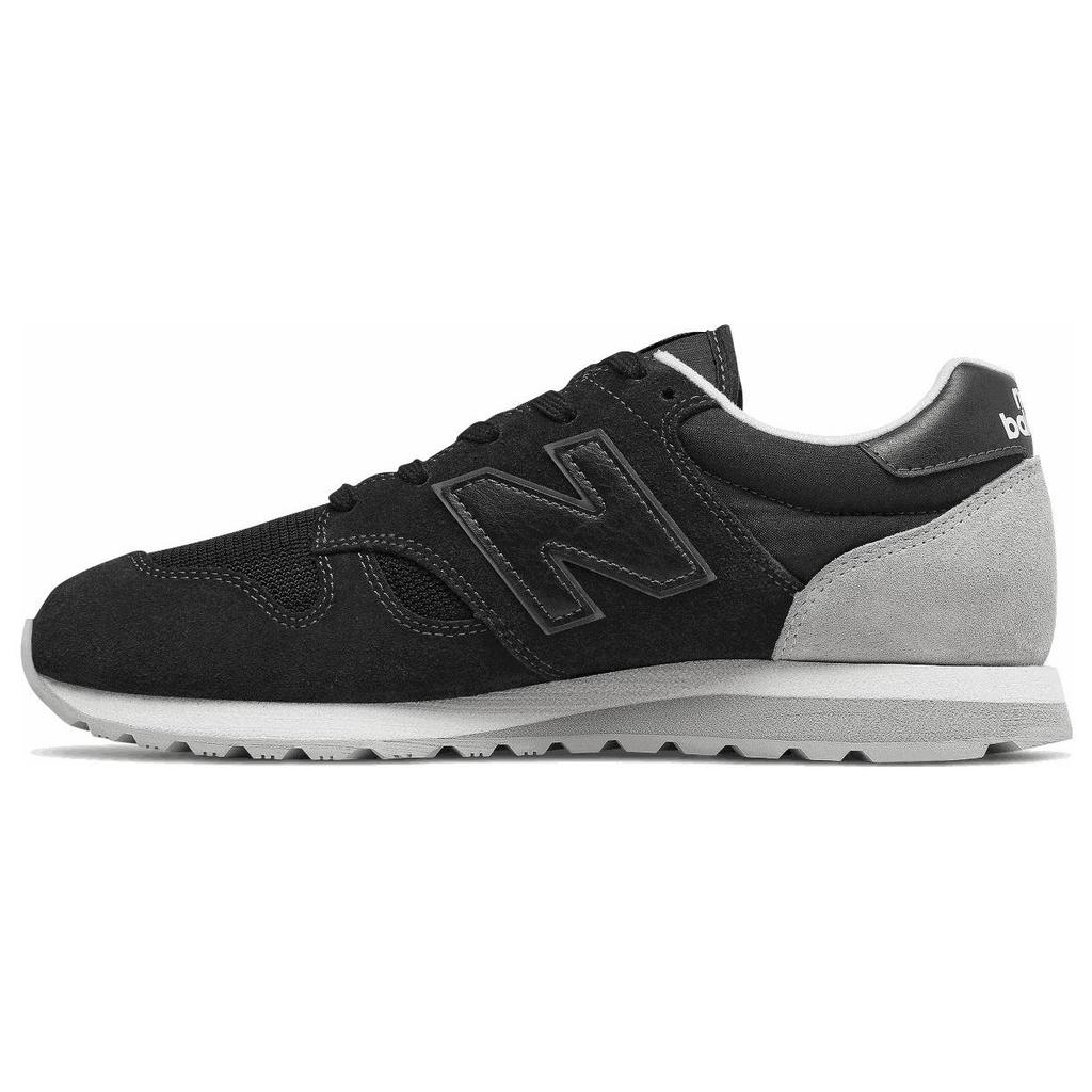 New Balance Nb 520 Minimalist Versatile Leather Low-Top Running Shoes Unisex Sneaker Black Gray U520EP