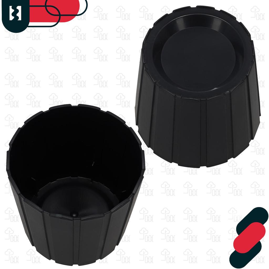 Plastic Flower Pot for Flowers and Herbs on the Balcony or Terrace, Anthracite, 15 cm, 6 pcs.