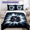 Crystal Palace Football Printed 3 Pieces Bedding Set, Comfortable Skin Friendly Bedroom Duvet Cover Set
