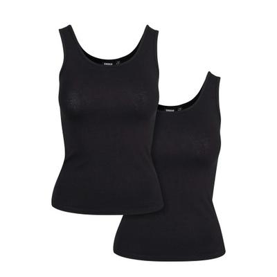 Urban Classics Dam Basic Stretch Topp (Paket om 2)
