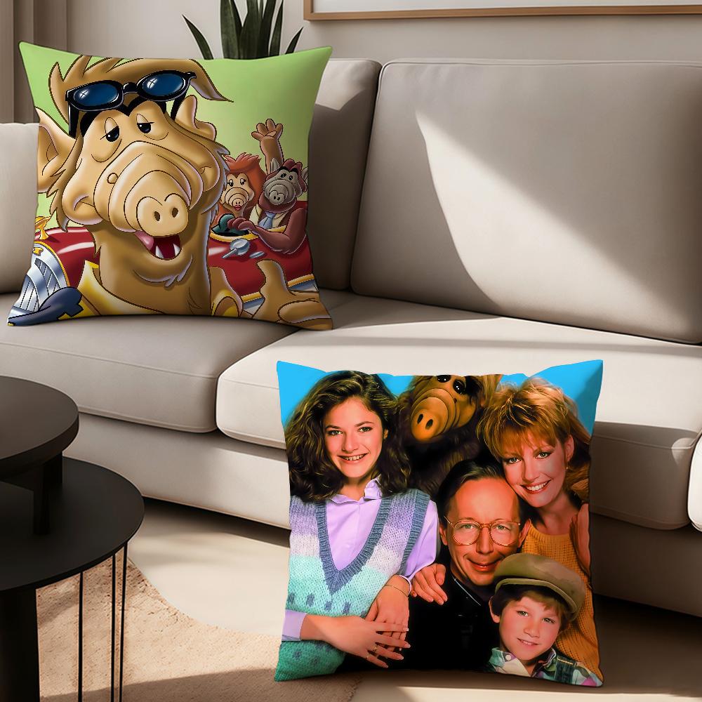 Tv Series Alf Pillow Case Anti-Dustmite Pillow Case Suitable For Bedrooms Living Rooms Cars Home Decoration