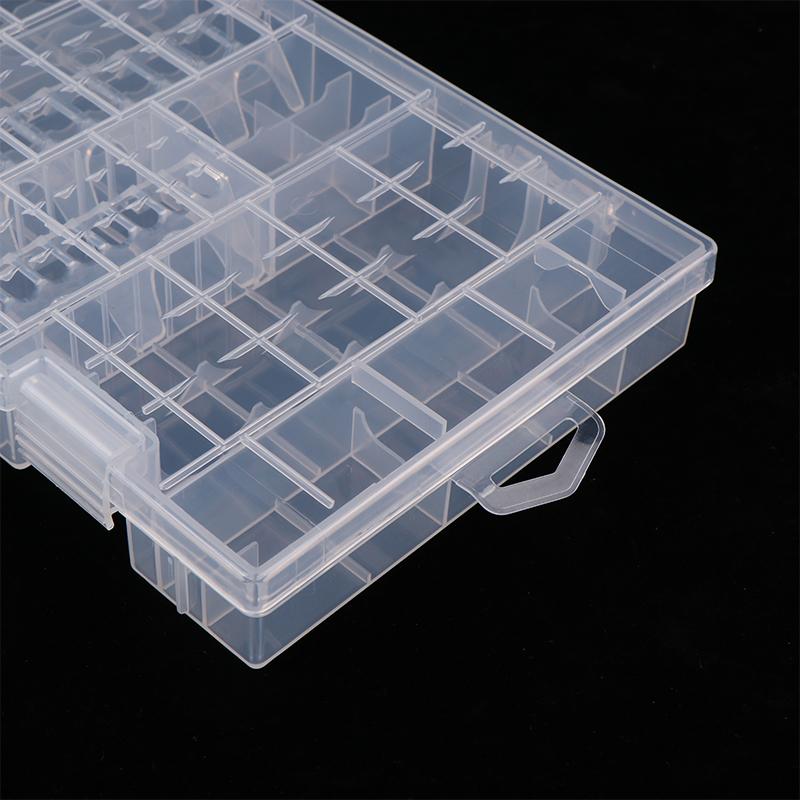 Hard Plastic Anti Impact Wear Resistant Storage Box Battery Case Practical Organizer Clear Inner Compartment Holder