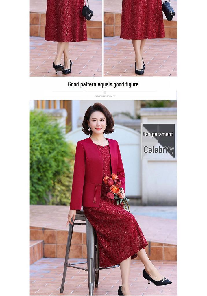 2026 Spring & Autumn Mother-in-Law Formal Wedding Dress Suit Skirt