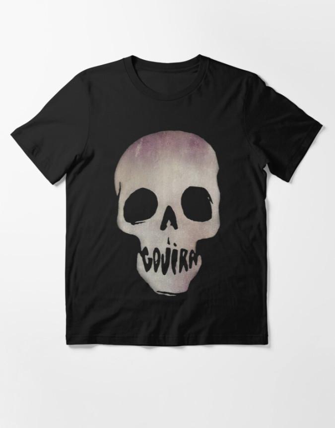 Vintage Gojira Band Skull Heavy Cotton Black All Size Unisex Tee Shirt M
