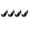 4 Sets Roof Rack Shovel Mount Heavy Duty Multipurpose Metal Rubber Clamp Mounting Bracket for Roof Rack Boats Tool
