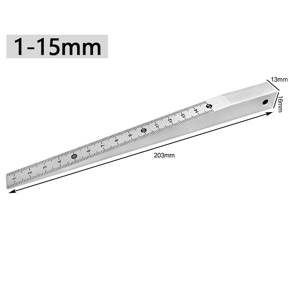 Chrome Plated Welding Gauge 0.5-10mm Feeler Gauge Carbon Steel Construction Heavy Use Resistant Professional Toolkit