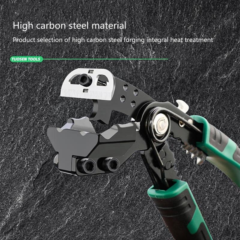 Abisolierzange Multifunktionswerkzeug zum Schneiden von Kabeln Schrauben Bequemer Griff Crimpzange Zange Drahtschneiden