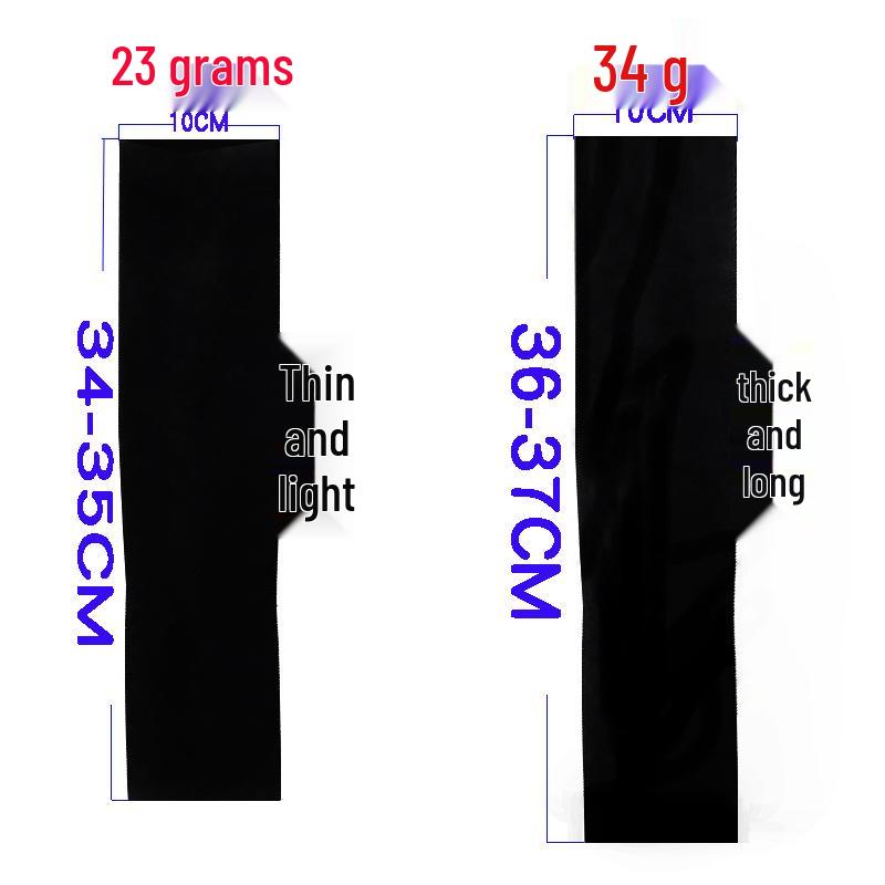 Unisex UV-skyddande ärmar utan fingrar i isilke för cykling, utomhusaktiviteter och armskydd