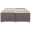 Bed Frame Gray 140 x 190 cm Faux Leather