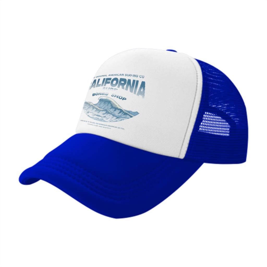 California Surf Shop Trucker Hat Breathable Mesh Baseball Cap Adjustable Outdoor Style
