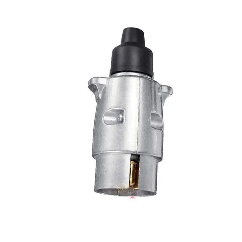 12V 7 Pin Aluminum Alloy Plug Trailer Connector Towing Supply Power Tool Caravan Truck Socket Accessories EU Plug Adapter