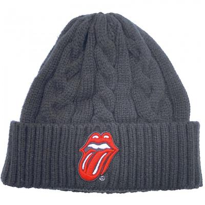 The Rolling Stones Unisex Adult Classic Tongue Cable Knit Beanie