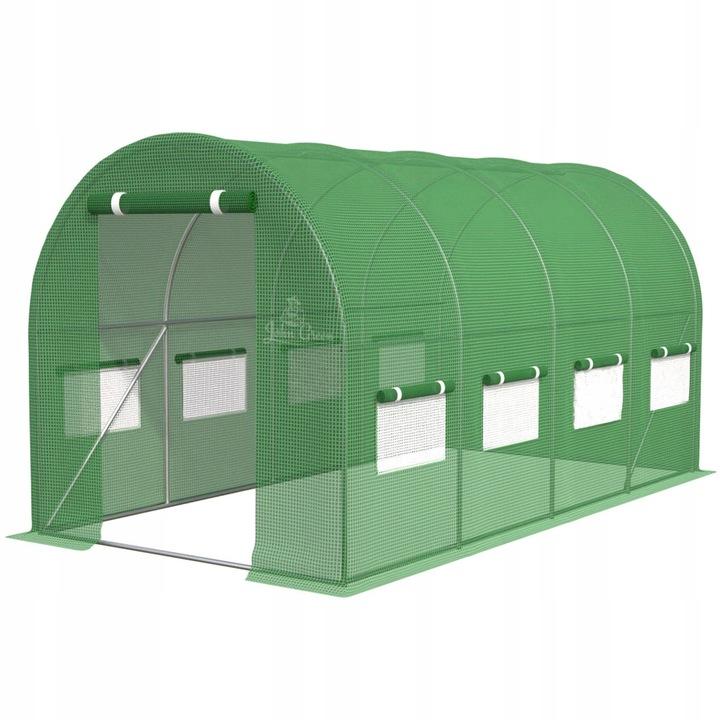 Tunel Foliowy Ogrodowy Szklarnia Foliak Uv4 4,5X2M 10M² Wielosezonowy Mocny