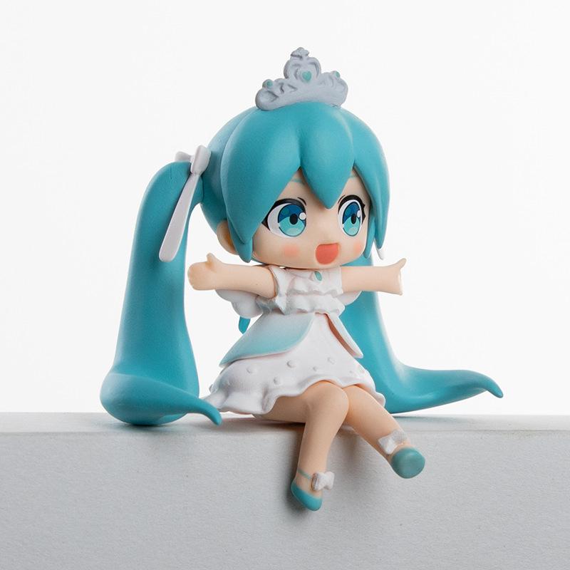 Anime Hatsune Miku Action Figure Miku Figure Bean Eye Princess Big Eyes Cartoon Model Pvc Collection Doll Toy Gift