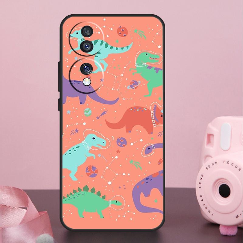 Dinosaur Collage Case For Honor Magic 7 Pro 5 6 8 Pro X9a X9b X9c X9d X8a X8b X8c 50 70 90 200 400 Lite Cover
