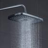 3 Modes Black Shower Head High Pressure Water Saving Rainfall Shower Set One-key Stop Water Gray  Handheld Shower Head