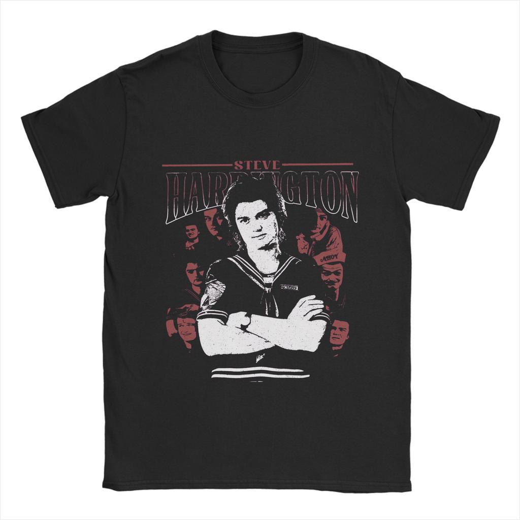 Men Women Printed Steve Harrington Will Byers T Shirt Tee Short Sleeve Cotton Tshirts Fans Gift Clothing