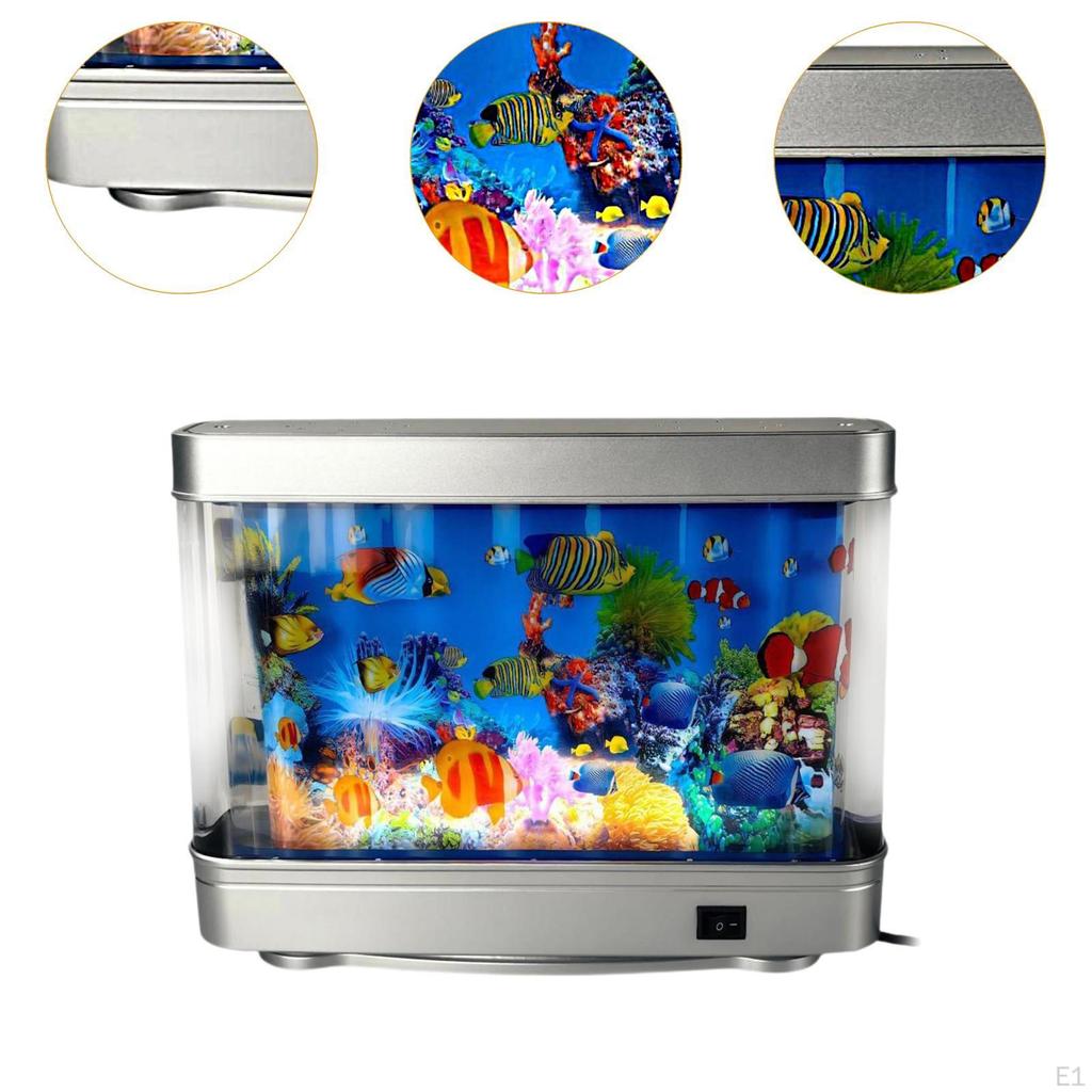 Falsches Aquarium Dekorative Lampe Nachtlicht Geschenke Heimdekoration Künstliche Tropenlandschaft für