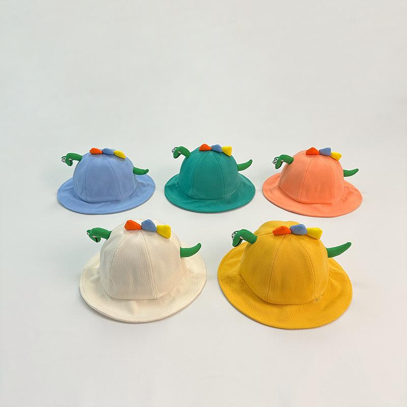 5 Colors Spring Autumn Kids Cartoon Bucket Hat Sun Protection Baby Hats Boys Girls Headwear Caps Children Outdoor Sunshade 1-4Y