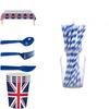 British Flag Party Supplies Set Commemorate The Platinum Jubilee 2022 With This Valuable Multi-functional Kit!