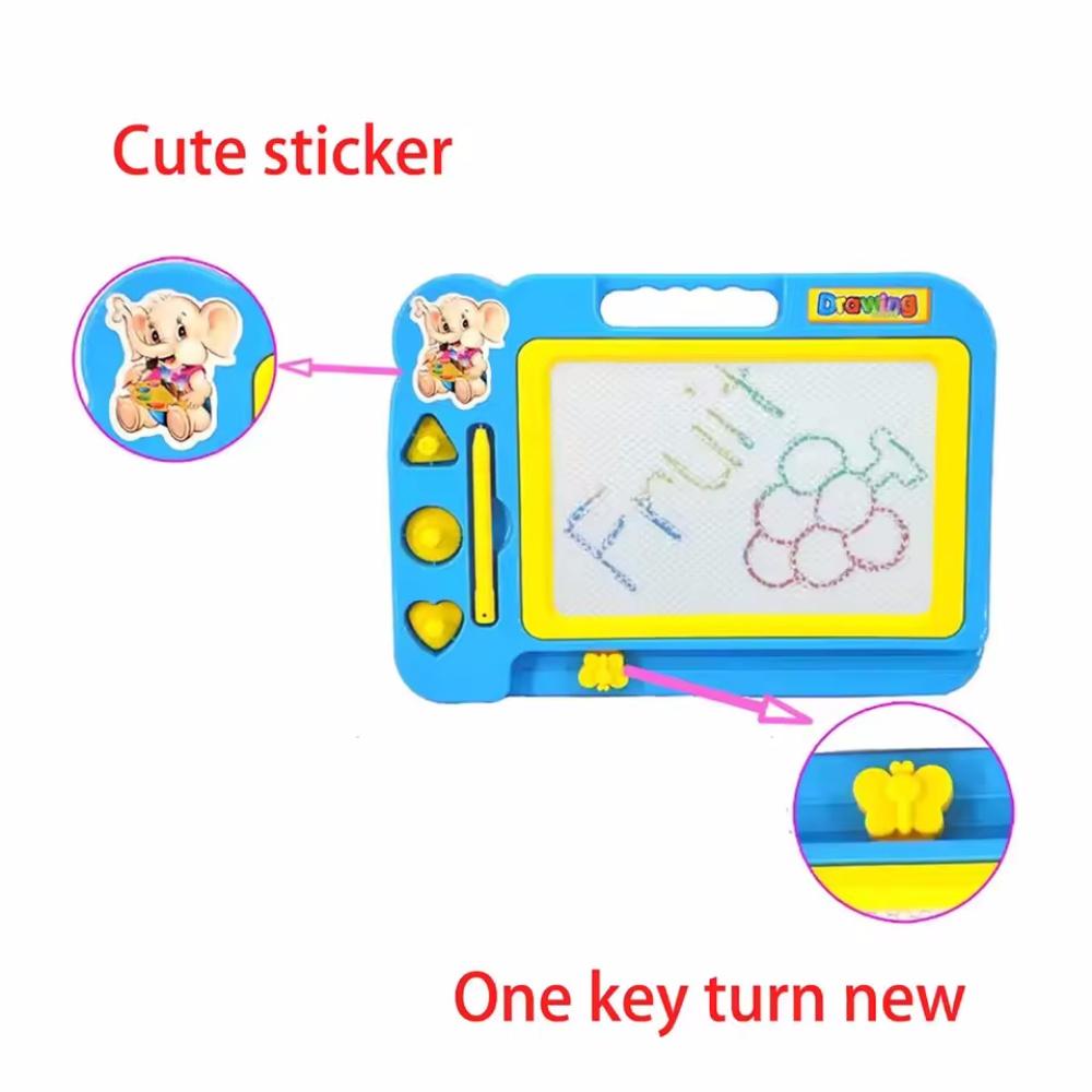 Mini Magnetic Drawing Board Erasable Colorful Writing Pad with One Pen Painting Graffiti Art Educational Preschool Tool Kids Toy