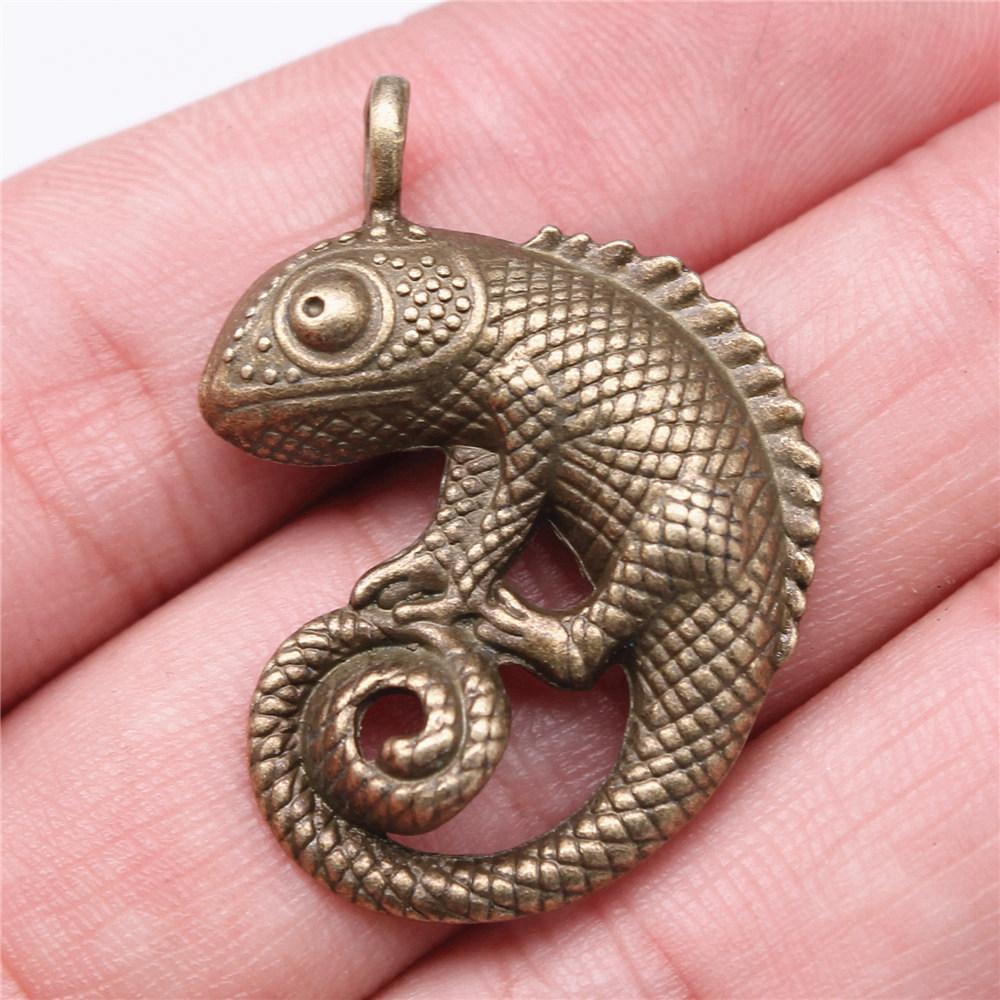 Żaby Owady Stworzenia Ogrodowe Amulet Antyczny Brąz Stop Cynku Materiały do Tworzenia Biżuterii Styl Dziecięcy Bransoletka Amulety