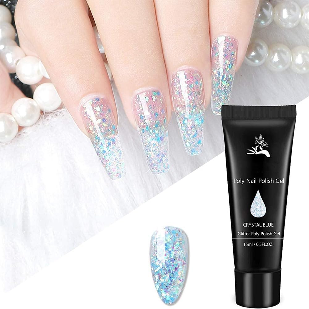 Gel Nail Extension Polygel Manicure Polygel Manicure Light Set Kit, Set, All-in-One Kit, Suit, UV/LED Compatible, 8-Color