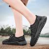 Men Casual Sneakers New Mesh Breathable Outdoor Sport Shoes Male Fashion Lightweight Non-Slip Elastic Walking Shoe Brown Size 46