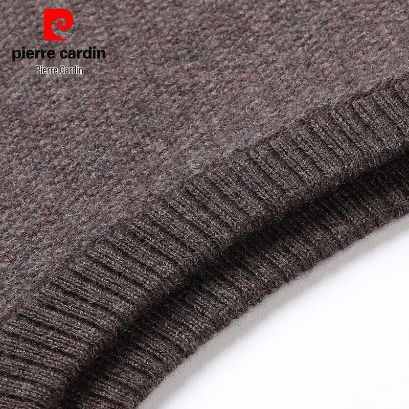 Pierre Cardin Men's 100% Pure Wool Stand Collar Vest Cardigan