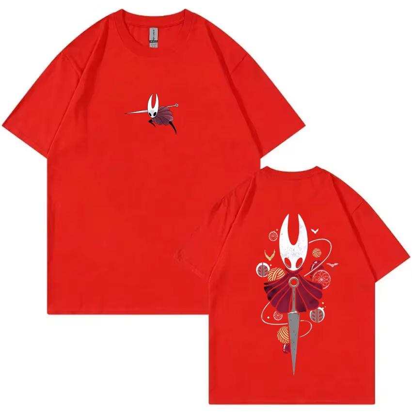 Game Hollow Knight Double Sided Print T Shirts Unisex Unisex Fashion Casual Streetwear Summer New High Quality Cotton Tshirt