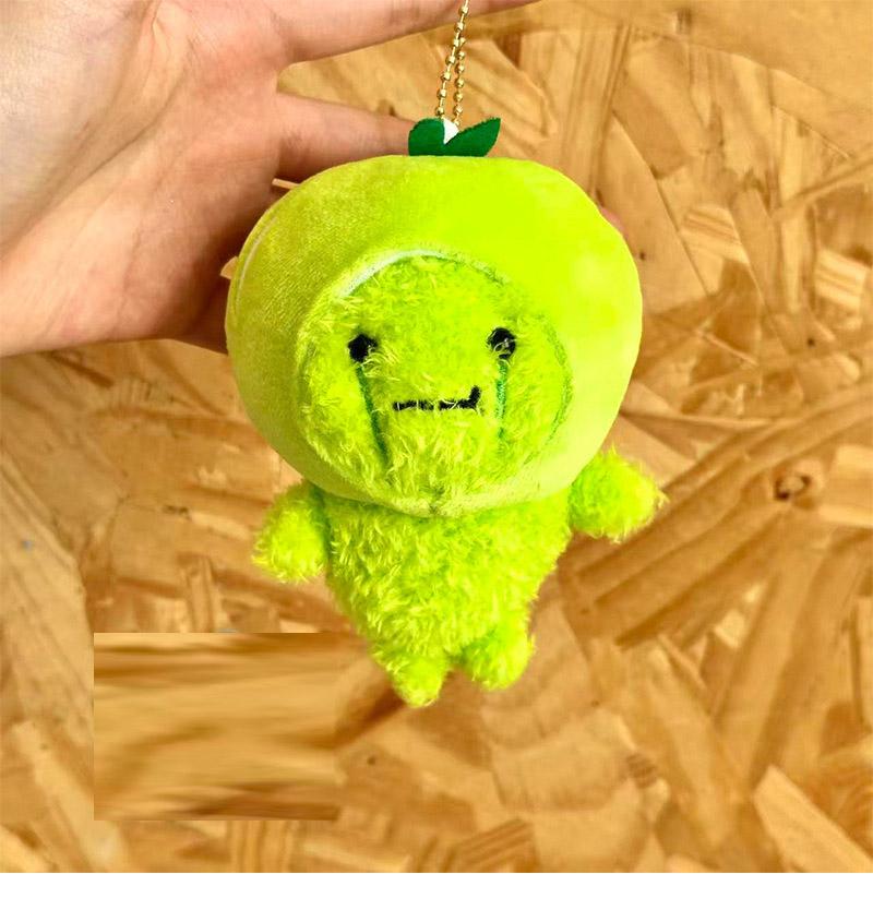 2s/lot 12cm Cute Fruit Strawberry Pineapple Animal Dress-Up Plush toys Keychain Bag Ornament Stuffed Toy