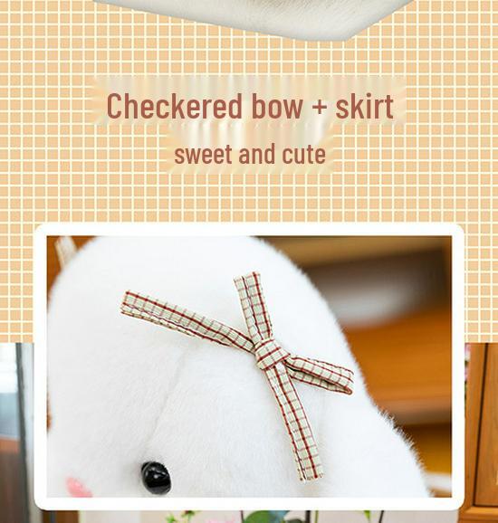 Entzückendes Cartoon-Kaninchen-Plüschtier - Niedliche Baby-Schmusepuppe & Geburtstagsgeschenk