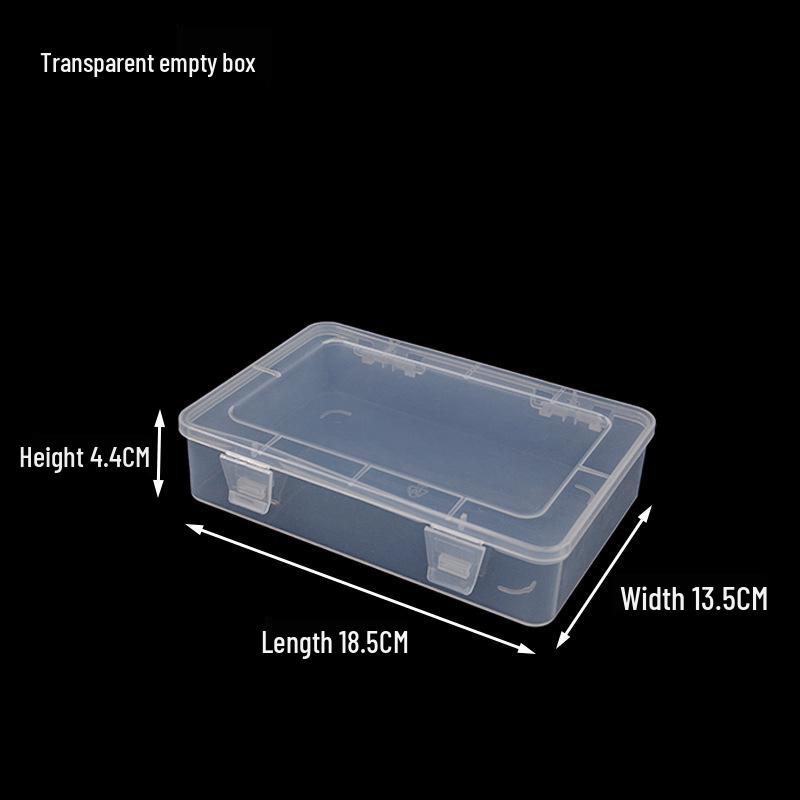

Large Transparent Plastic Storage Box with Double Buckle Lid for Tools and Accessories