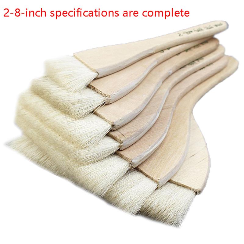 Goat Hair Paint Brushes Smooth Sanding For Wall Watercolor Acrylic Oil Painting