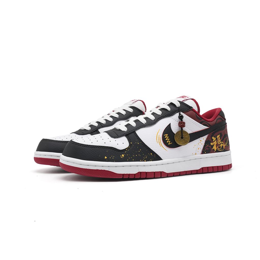 Nike Big Ma Ju Hongfu Low top Skateboard Shoes Men's Black Red 355152-150(Team1576-)