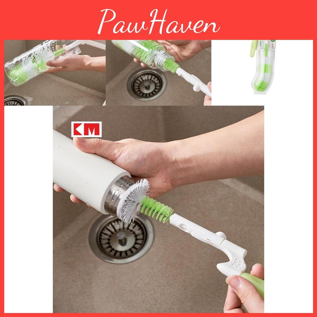 360 Km2066 Degree Rotating Bottle Brush For Efficient Cleaning Of Bottles And Cups