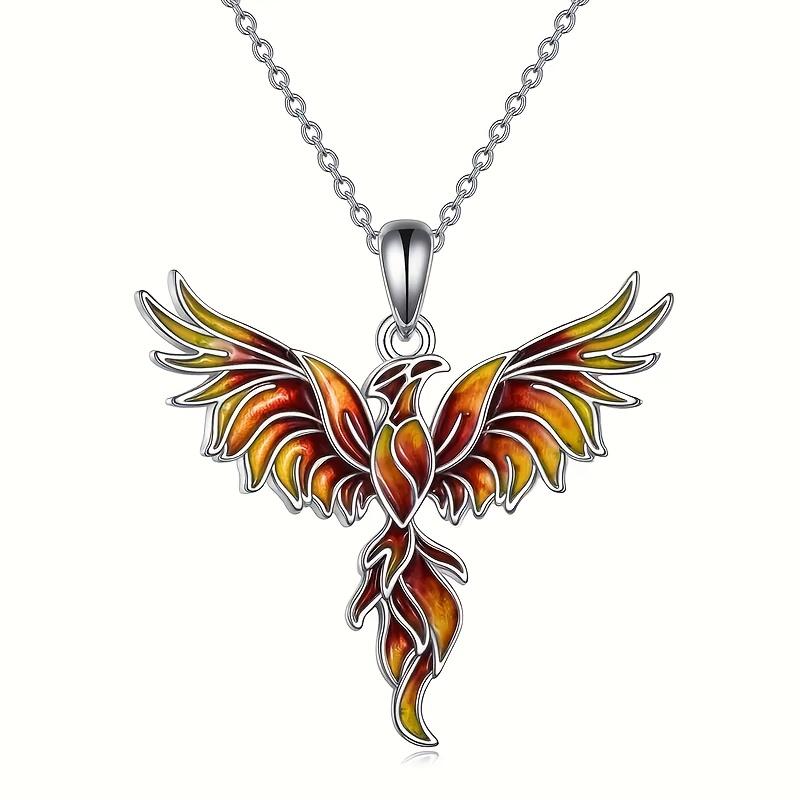 Modisches und elegantes Phönix-Anhänger-Halsketten-Set für Damen, Geburtstags-/Jubiläums-/Feiertags-Schmuckgeschenk für Ehefrau, Freundin