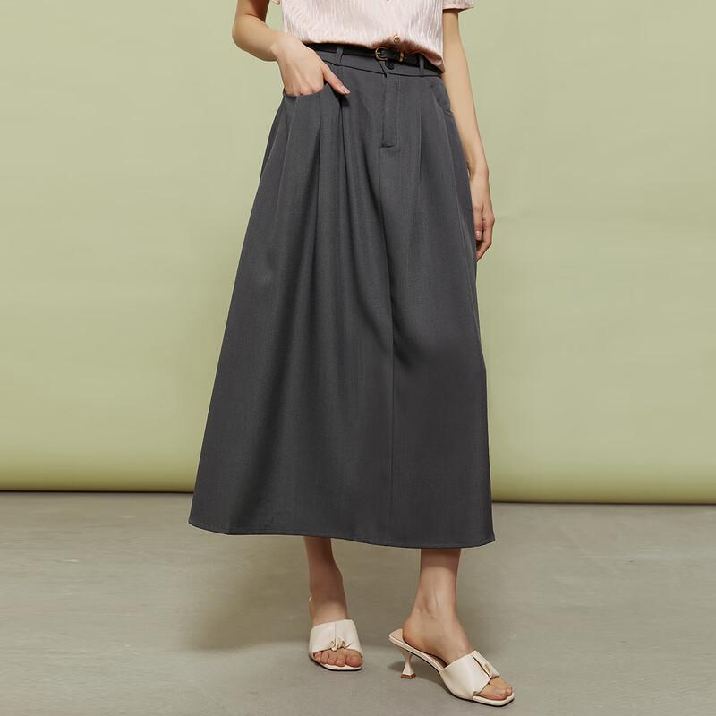 Women's Elegant A-Line Midi Skirt