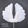 10 Pcs Angel Feather Wings Heart Cake Topper Decorations