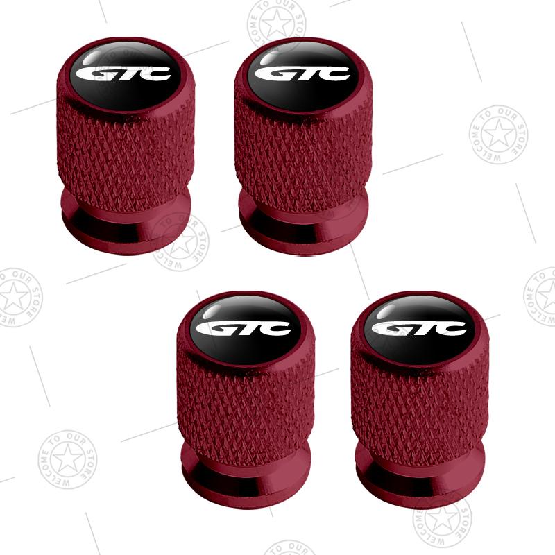 4pcs GTC Logo Car Wheel Tire Valve Caps Air Stem Aluminum Accessories For Opel Vauxhall Insignia VXR Zafira OPC Line Astra Mokka