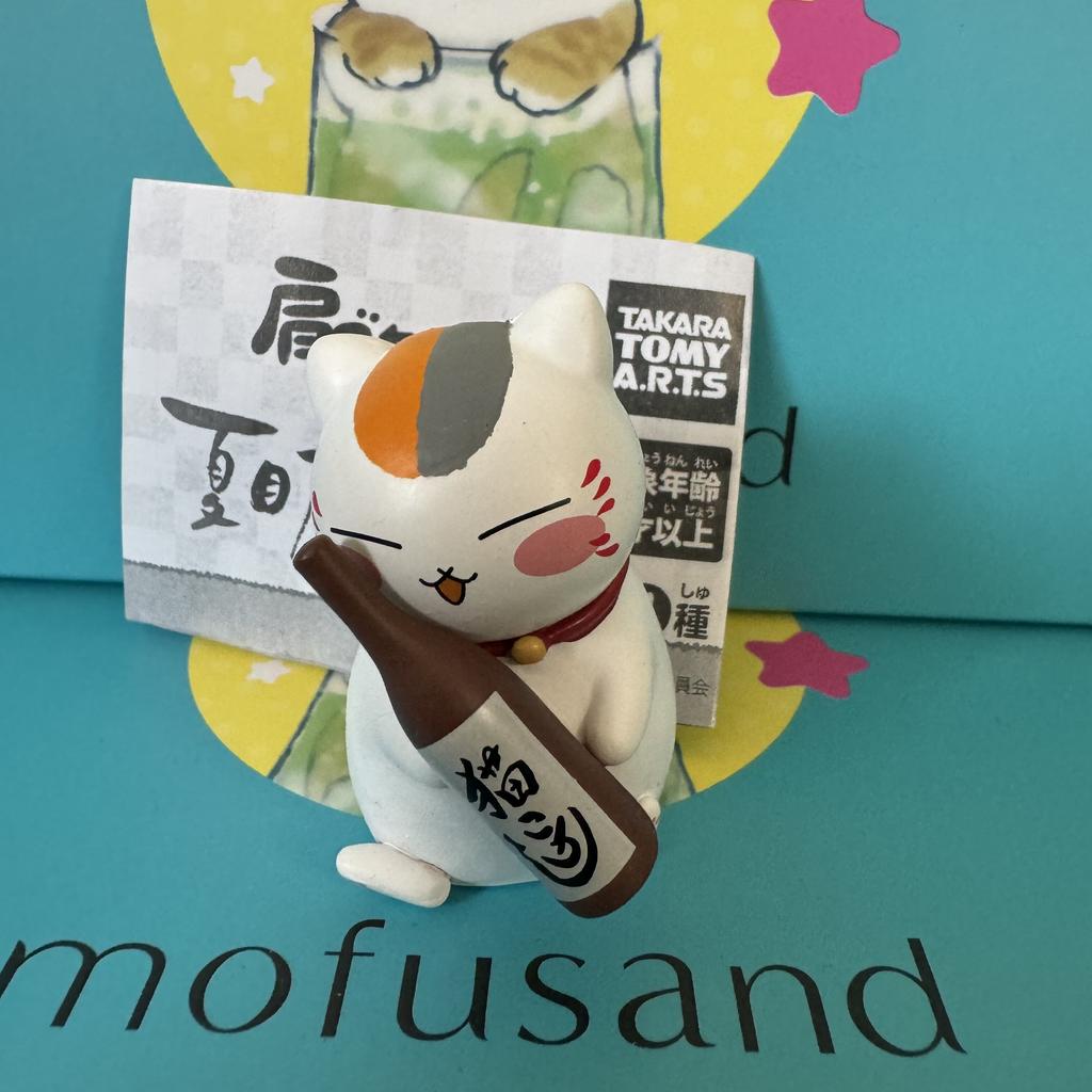 Natsume's Book of Friends Shoulder to Shoulder Gashapon Natsume Takashi Nyanko Sensei Action Figure Model Toys