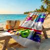 Numberblocks Personalized Name Beach Towel Soft Durable Quick-Dry Perfect for Traveling Yoga Camping and Swimming