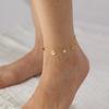 Jewelry: Niche Stainless Steel Five-Pointed Star Foot Ornament, Fashionable And Simple Temperament, Crown Titanium Steel Anklet