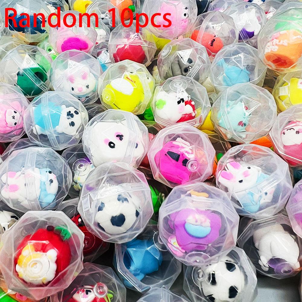 Non-Toxic Mini Transparent Globule Blind Box Twist Egg Cute Little Cartoon Pen Holder Capsule Toy Blind Box Fun & Festive Holiday Gift