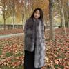 Nuovo Inverno Retro Atmosfera di Alta Gamma Pelliccia Pelliccia Pelliccia Sciarpa da Donna Inverno Spessa Calda Sciarpa
